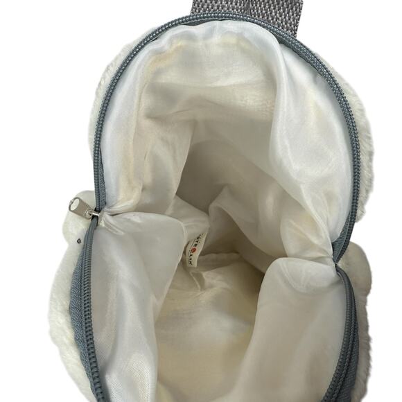 Koala Plush Backpack Mom& Baby Stuffed Animal Bag Soft Faux Fur Gray Cute Kawaii - Picture 6 of 8